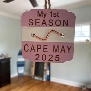 First Season Beach Badge Ornament: New Home, Baby&#39;s First Summer