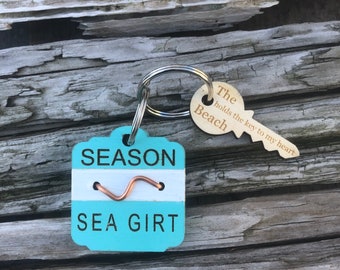 NJ Beach Badge Keychain, Enter desired town in "Buyers Comments" during checkout