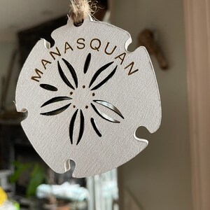 Sand Dollar Ornament- Customize with any town or name