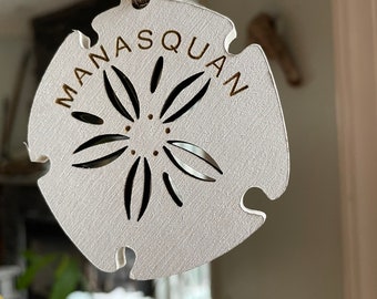 Sand Dollar Ornament- Customize with any town or name