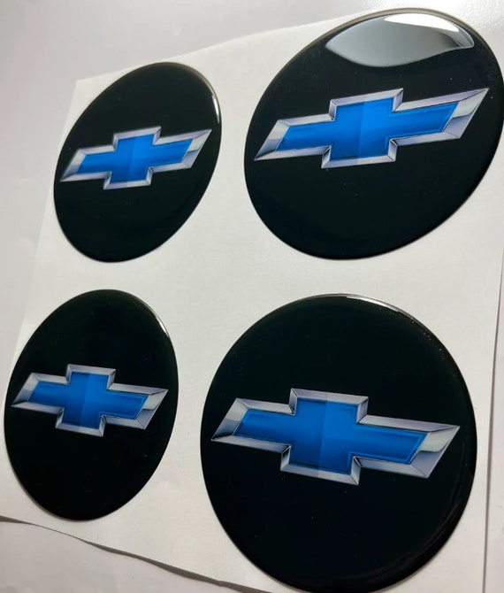 Chevrolet Logo Lot d'autocollants en silicone 30-120 mm pour enjoliveurs,  ordinateur portable, tablette, téléphone, jantes Enjoliveurs de roue Moyeu  central de roue bombé auto-adhésif -  France