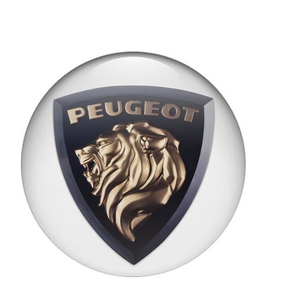 PEUGEOT Logo Set 4 x 30-120mm Silikon Embleme für Wheel Center