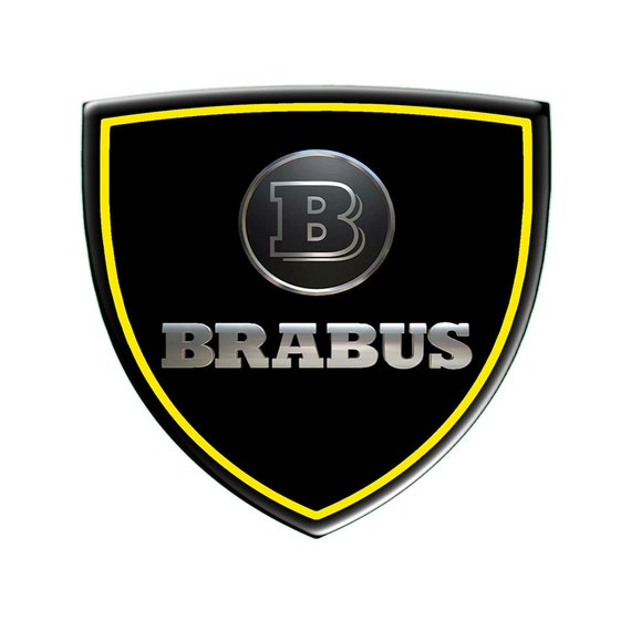 Badge Emblem Silicone Logo Brabus Self-adhesive Domed Sticker