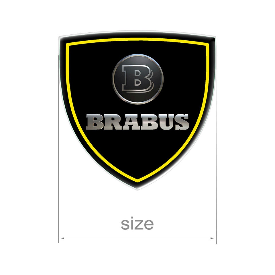 Brabus Self-adhesive Emblem / Top Quality Silicone Logo Sticker / Badge for  Laptop, Phone, Glass, Car Interior, Iphone, Ipod, Monitor, Door -   Canada