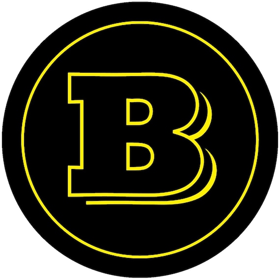 3D Print All sizes Brabus Decal Sticker for Laptop Tablet Phone Rims Wheel Caps Wheel Center Hub Domed Logo