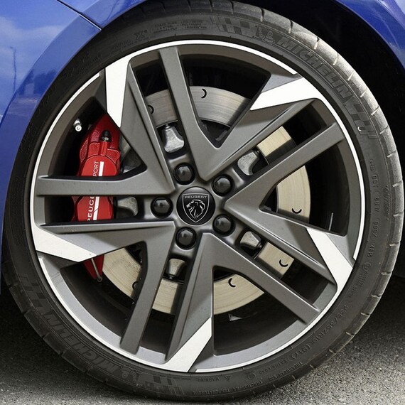 Peugeot Logo Set 4 X 30-120mm Silicone Sticker for Wheel Caps, Laptop,  Tablet, Phone, Rims Wheel Caps Wheel Center Hub Domed Self Adhesive 