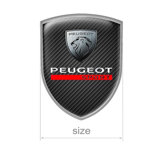 Badge Emblem Silicone Logo Peugeot Self-adhesive Domed Sticker