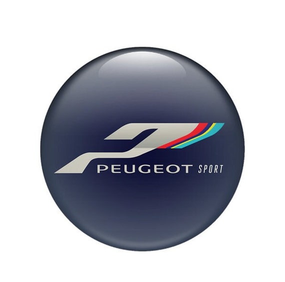 Peugeot Logo Set 4 X 30-120mm Silicone Emblems for Wheel Center