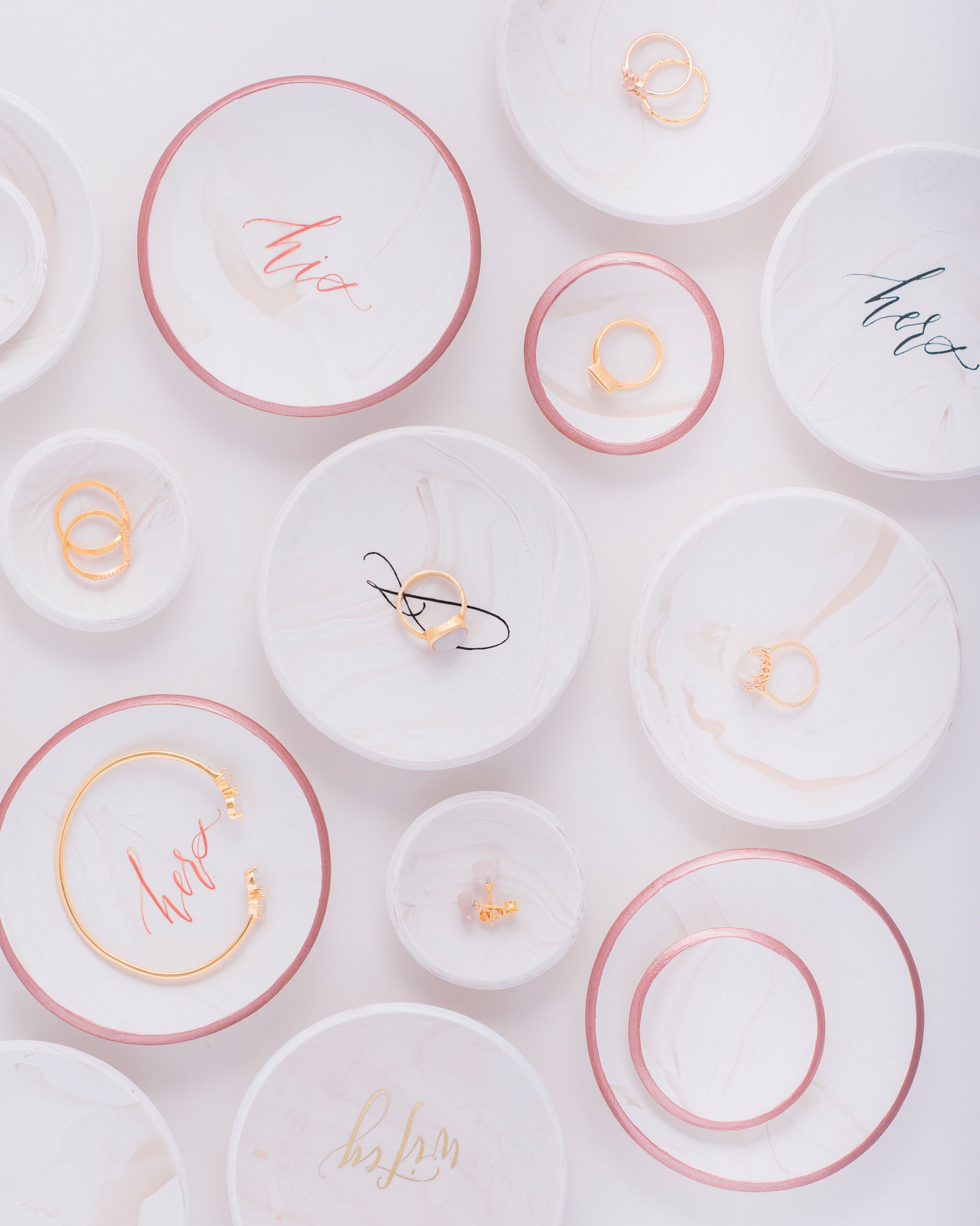 Shell White Marbled Ring Dish Neutral off White Trinket Dish Etsy