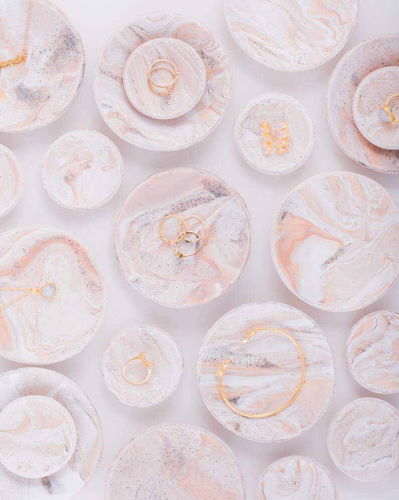 Marbled Ring Dish Trinket Dish Styling Prop Wedding Etsy