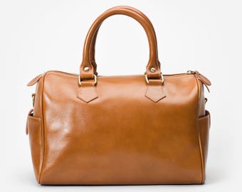 Minimal Handbag in Premium Leather with Removable Shoulder Strap - By Mayer