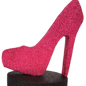 High Heel Shoe Centerpiece, Cutout Shoe on Foam Base, DIY shopping centerpieces, heels and shopping centerpieces image 2