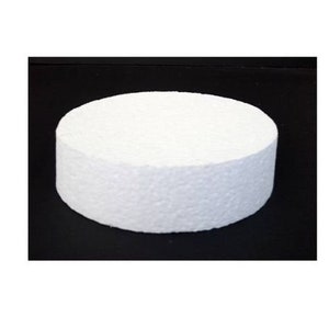 Package of 12 Flat Round 10 Styrofoam Discs for Crafting, Florals, and Pro  