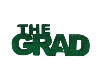 Grad Foam cutout for the grad. Use for table decorations or a photo backdrop at graduation parties