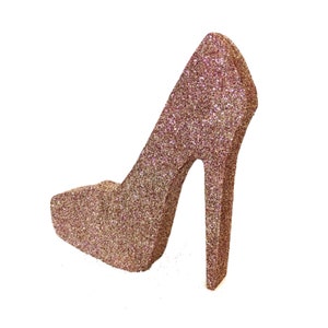 Stiletto High Heel Shoe Foam Cutouts, use for birthday parties, sweet 16, quinceañera, shopping theme candlelabra immagine 1