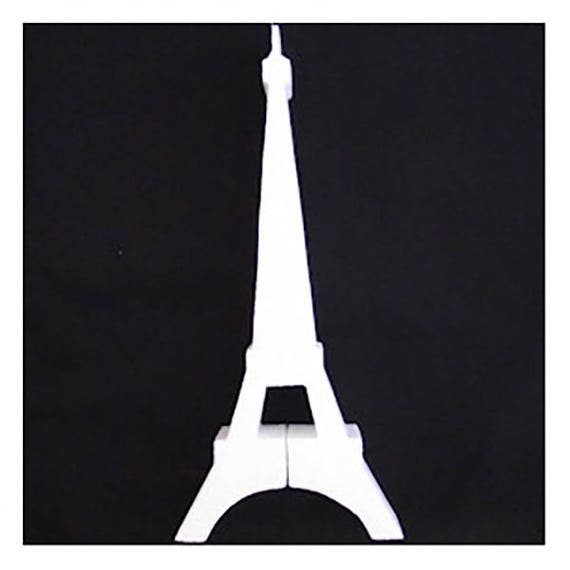  Black Eiffel Tower Lifesize Cardboard Standup, Paris