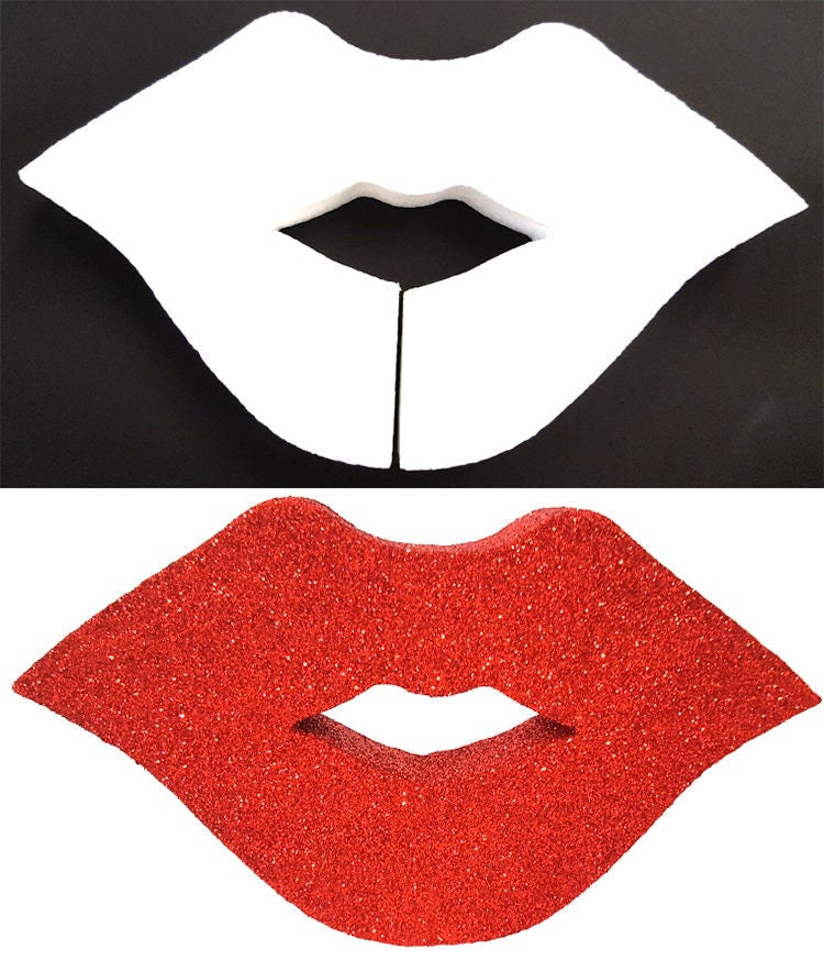 Lips cut outcenterpiececrafts Lips foam cut out cake Etsy