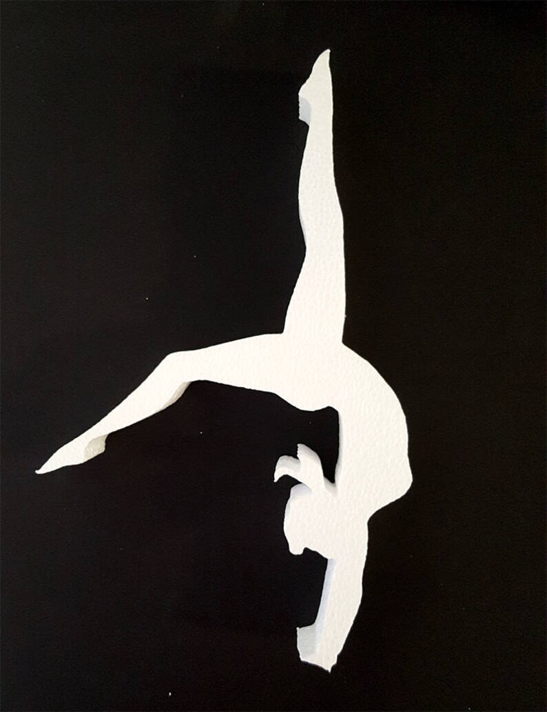 Gymnastics Cut Out for centerpiecescraftsfoam cut Etsy