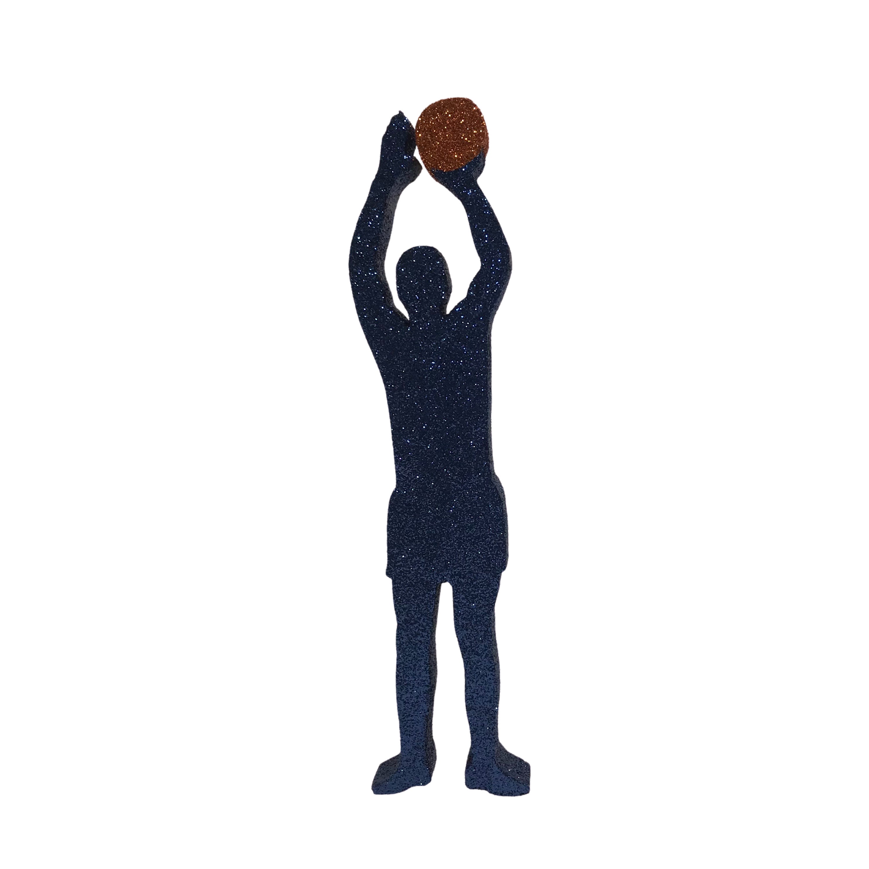 Male Basketball Shooter cutout standee use in centerpieces for sports banquets or basketball theme Bar Mitzvah
