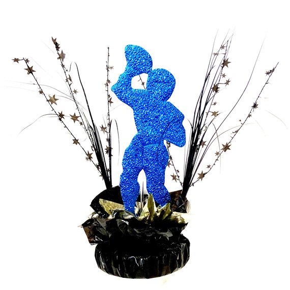 Football Quick Wrap Centerpieces Football Sport Party Sports Etsy