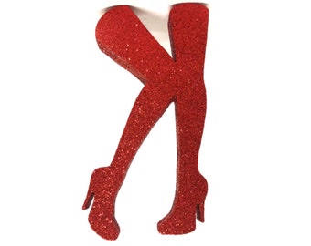 Leg cutout, use in centerpieces for a shopping theme party. Use for sweet 16. Style B