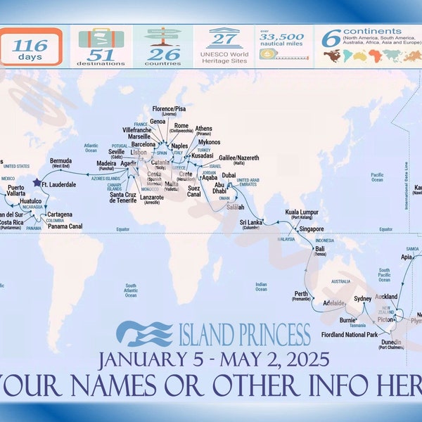 Map of the World Etsy UK