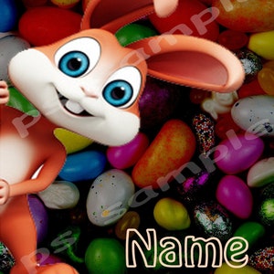 Gepersonaliseerde flexibele koelkastmagneet - EASTER