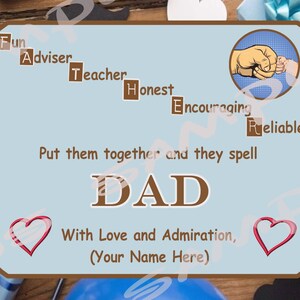 Personalized Flexible Fridge Magnet - FATHERS DAY