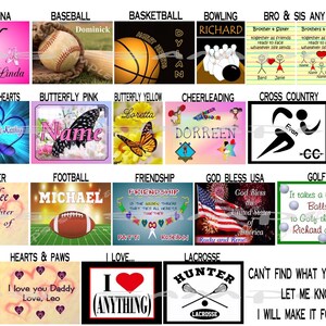 Personalized Flexible Fridge MAGNETS - Various Styles
