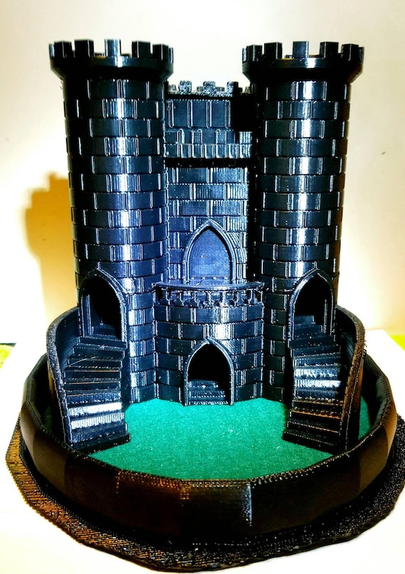 Three Path Dice Tower Castle Set Bear3dgraphics Etsy Australia