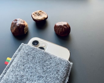 iPhone 14 / 14 Pro / 13/ 13 Pro / 12Pro / 12Pro max / 12 mini / 11Pro / 11Pro max and all other iPhones / felt cover case sleeve pouch bag