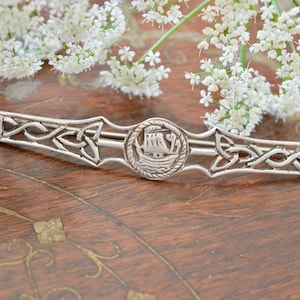 Edinburgh Silver, Silver Brooch, Celtic Brooch, Celtic Jewellery, Scottish Brooch, Bar Brooch, Gifts for Women, Wedding Gift, Silverware