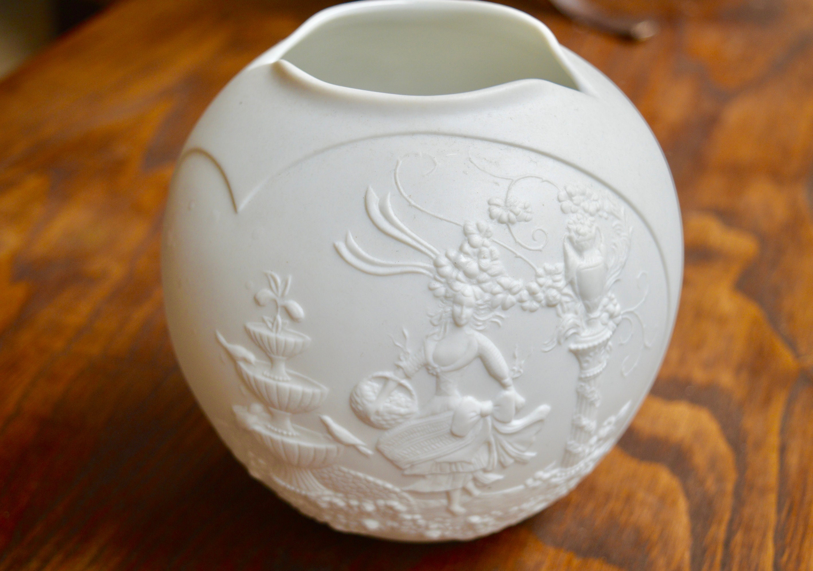 Kaiser Vase Vintage Vase Kaiser Germany Porcelain Vase Etsy