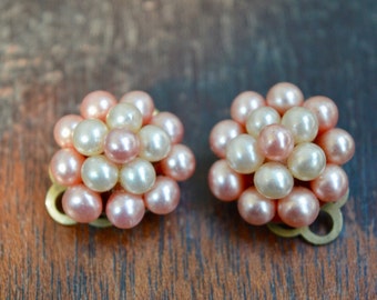 Vintage Earrings, Pearl Earrings, Clip On Earrings, Earrings, Earrings Vintage, Vintage Jewelry, Gifts for Her, Mothers Day Gift