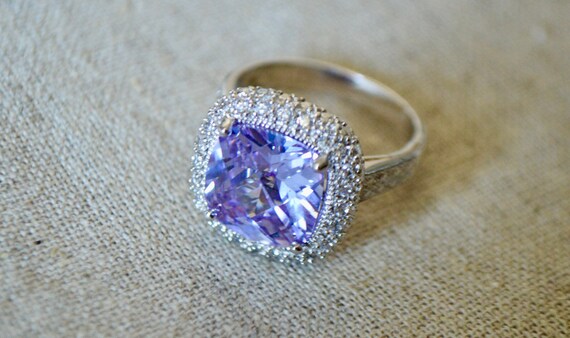 Ring Set, Purple Ring, Vintage Ring, Vintage Jewe… - image 2