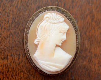 Cameo Brooch, Victorian Brooch, Antique Brooch, Vintage Brooch, Edwardian Brooch, Brooch, Vintage Jewelry, Gifts for Her, Mothers Day Gift