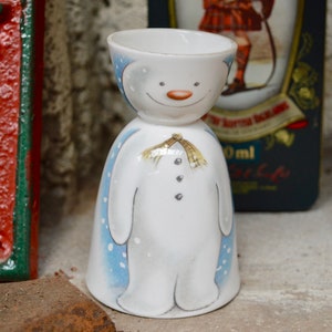 Royal Doulton Eierbecher Halter, Keramik Eierbecher, Schneemann Eierbecher, Weihnachten Eierbecher, Vintage Weihnachten, Geschenke für Frauen, Weihnachtsgeschenk