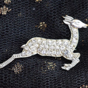 Vintage Brooch, Deer Brooch, Crystal Brooch, Costume Jewellery, Brooch, Vintage Jewelry, Vintage Jewellery, Gifts for Women, Bridal Gift
