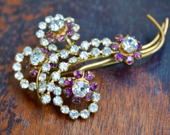 Vintage Brooch, Crystal Brooch, Rhinestone Brooch, Brooch, Brooch Vintage, Vintage Jewellery, Vintage Jewelry, Gifts for Her
