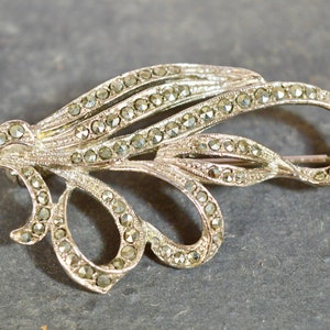 Vintage Brooch, Marcasite Brooch, Crystal Brooch, Brooch, Brooch Vintage, Vintage Jewellery, Vintage Jewelry, Gifts for Her, Women Gift