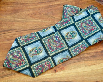 Vintage Necktie, Vintage Tie, Silk Necktie, Silk Tie, Indian Tie, Indian Necktie, Tie, Necktie, Gifts for Him, Fathers Day Gift