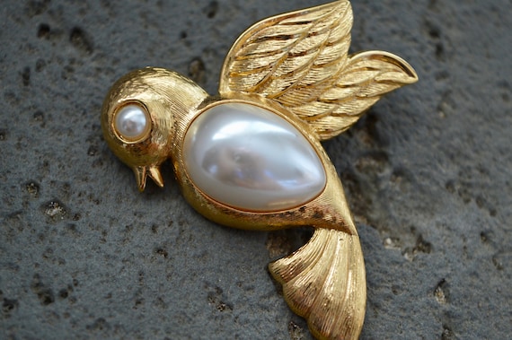 Vintage Brooch, Napier Brooch, Pearl Brooch, Brooch, Vintage