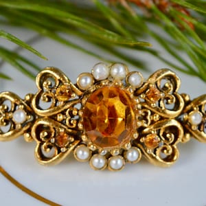 Vintage Brooch, Edwardian Brooch, Heart Brooch, Brooch, Brooch Vintage, Vintage Jewellery, Vintage Jewelry, Gifts for Her, Mothers Day Gift