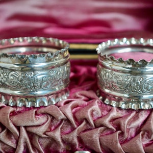 Silver Napkin Rings, Napkin Rings, Floral Napkin Rings, Silver Collectables, Vintage Homewares, New Home Gift, Wedding Gift