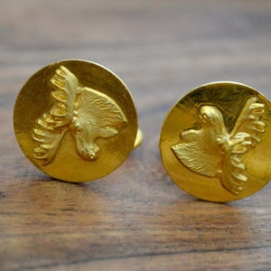 Sporrong&Co Cufflinks, Vintage Cufflinks, Moose Cufflinks, Novelty Cufflinks, Gifts for Him, Fathers Day Gift, Suit Accessories