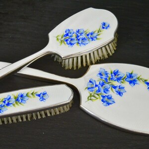 Brush Set, Vintage Mirror, Vintage Brush, Enamel Brush, Brushes in uk, Gifts for Women, Mothers Day Gift, Wedding Gift, Bridesmaid Gift