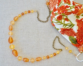 Face Mask Chain, Face Mask Lanyard, Face Mask Accessory, Face Covering Chain, Face Covering Accessory, Lockdown Gift, Gifts for Her