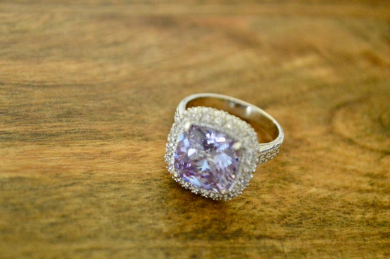 Ring Set, Purple Ring, Vintage Ring, Vintage Jewe… - image 7