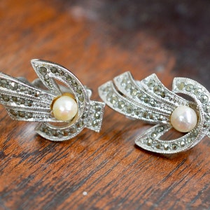 Sphinx Ohrringe, Sphinx Schmuck, Vintage Ohrringe, Perlen Ohrringe, Markit Ohrringe, Clip On Ohrringe, Vintage Schmuck, Vintage Schmuck