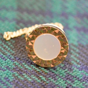 Raw Opal Tie Tack, Ethiopian Welo Opal Tie Pin. Precious Opal